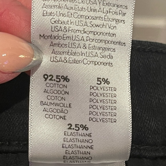 Mother The Stunner Zip Ankle Step Fray Jeans In Not Guilty Black Size 29 - Picture 11 of 15